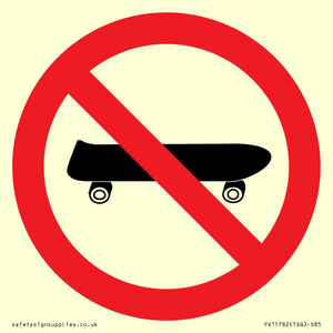 PV11782: P924 Prohibition: No skateboarding