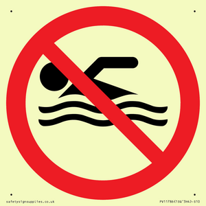 PV11786: P926 Prohibition: No swimming
