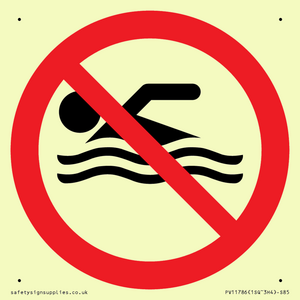 PV11786: P926 Prohibition: No swimming