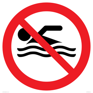 PV11786: P926 Prohibition: No swimming