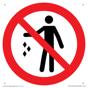 PV11794: P931 Prohibition: No littering
