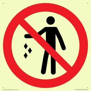 PV11794: P931 Prohibition: No littering