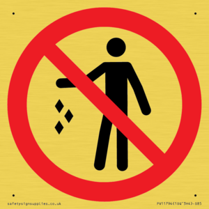 PV11794: P931 Prohibition: No littering