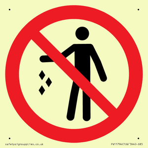 PV11794: P931 Prohibition: No littering