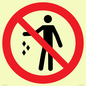 PV11794: P931 Prohibition: No littering