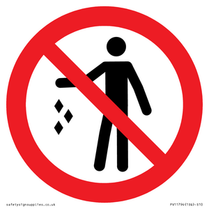 PV11794: P931 Prohibition: No littering