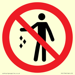 PV11794: P931 Prohibition: No littering