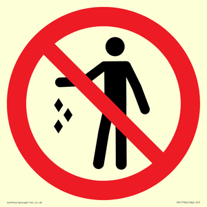 PV11794: P931 Prohibition: No littering