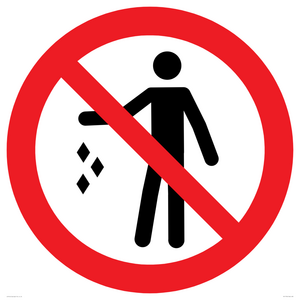 PV11794: P931 Prohibition: No littering
