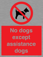 PV11820: No dogs except assistance dogs