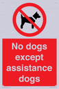 PV11820: No dogs except assistance dogs