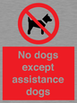 PV11820: No dogs except assistance dogs