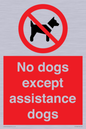 PV11820: No dogs except assistance dogs