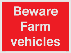 PV12018: Beware Farm vehicles