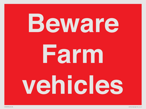 PV12018: Beware Farm vehicles