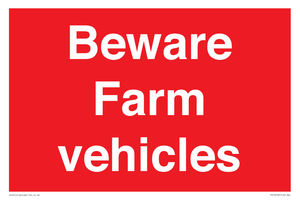 PV12018: Beware Farm vehicles