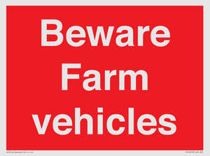 PV12018: Beware Farm vehicles