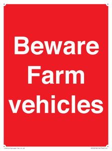PV12018: Beware Farm vehicles