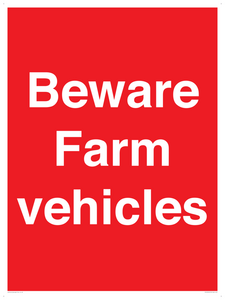 PV12018: Beware Farm vehicles