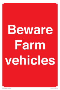 PV12018: Beware Farm vehicles