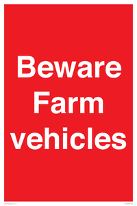 PV12018: Beware Farm vehicles