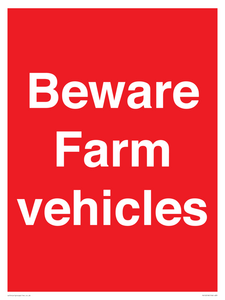 PV12018: Beware Farm vehicles
