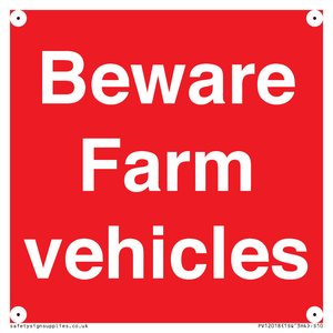 PV12018: Beware Farm vehicles