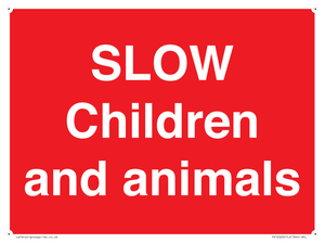 PV12020: SLOW Children and animals