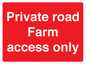PV12035: Private road Farm access only