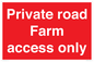 PV12035: Private road Farm access only