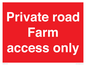PV12035: Private road Farm access only