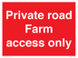 PV12035: Private road Farm access only