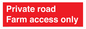 PV12035: Private road Farm access only