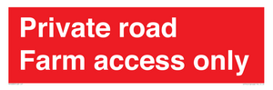 PV12035: Private road Farm access only