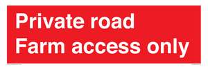 PV12035: Private road Farm access only