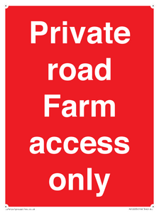 PV12035: Private road Farm access only