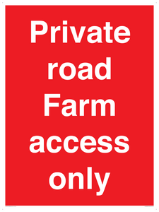PV12035: Private road Farm access only