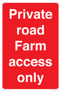 PV12035: Private road Farm access only