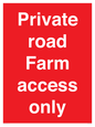 PV12035: Private road Farm access only