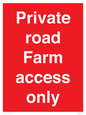 PV12035: Private road Farm access only