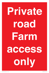PV12035: Private road Farm access only