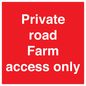 PV12035: Private road Farm access only