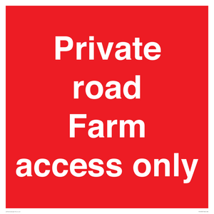 PV12035: Private road Farm access only
