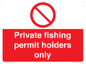 PV12082: Private fishing permit holders only