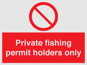 PV12082: Private fishing permit holders only