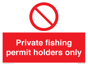 PV12082: Private fishing permit holders only
