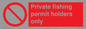 PV12082: Private fishing permit holders only