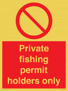 PV12082: Private fishing permit holders only