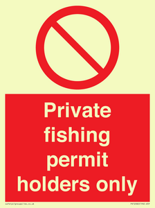 PV12082: Private fishing permit holders only