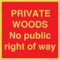 PV12084: PRIVATE WOODS No public right of way